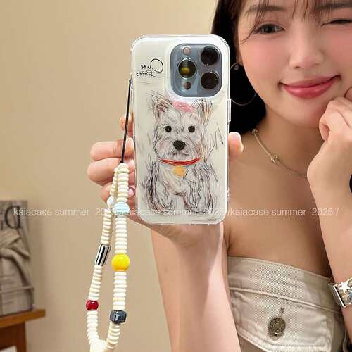 个性炸毛小狗图案iPhone15ProMax