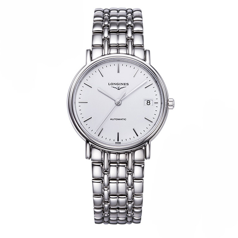 分期购瑞士浪琴longines 瑰丽系列男表白盘机械手表l4.821.4.12.