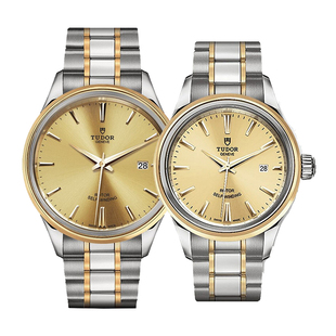 帝舵手表风尚系列日历自动机械情侣腕表M12703 M12103 0001