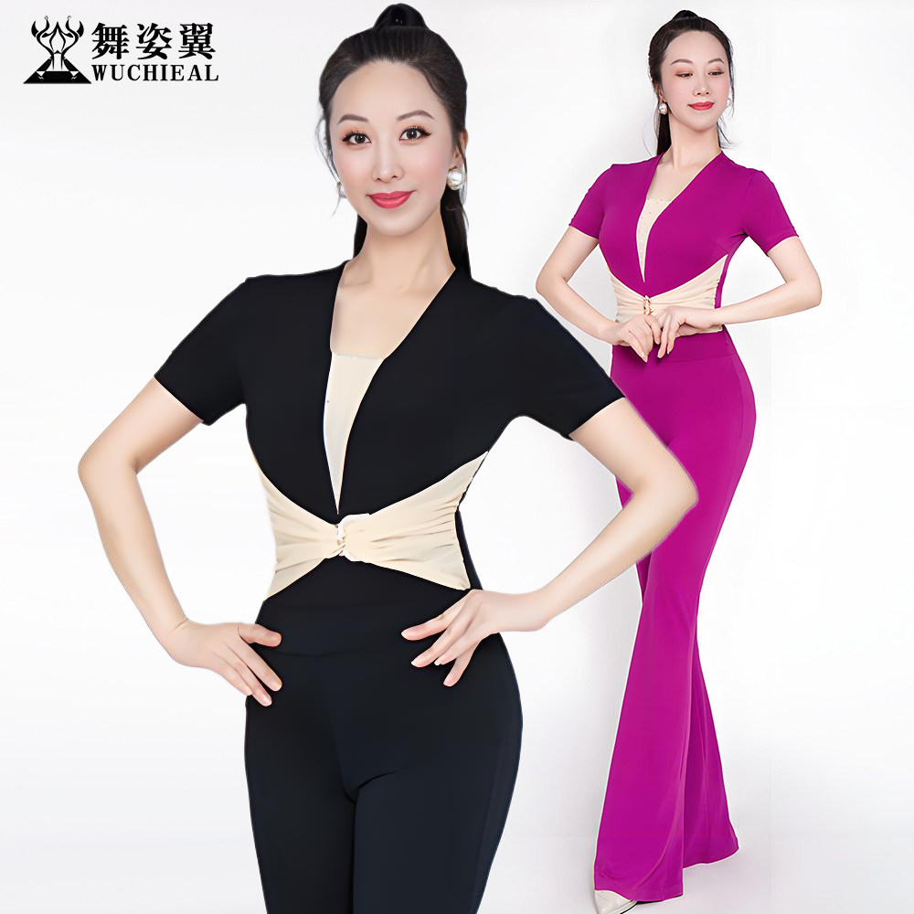 舞姿翼形体服2025新款水晶棉套装