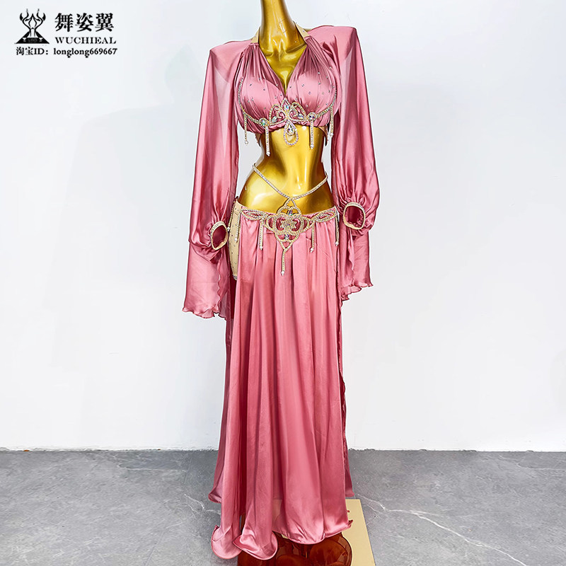 舞姿翼肚皮舞演出服文胸长裙套装