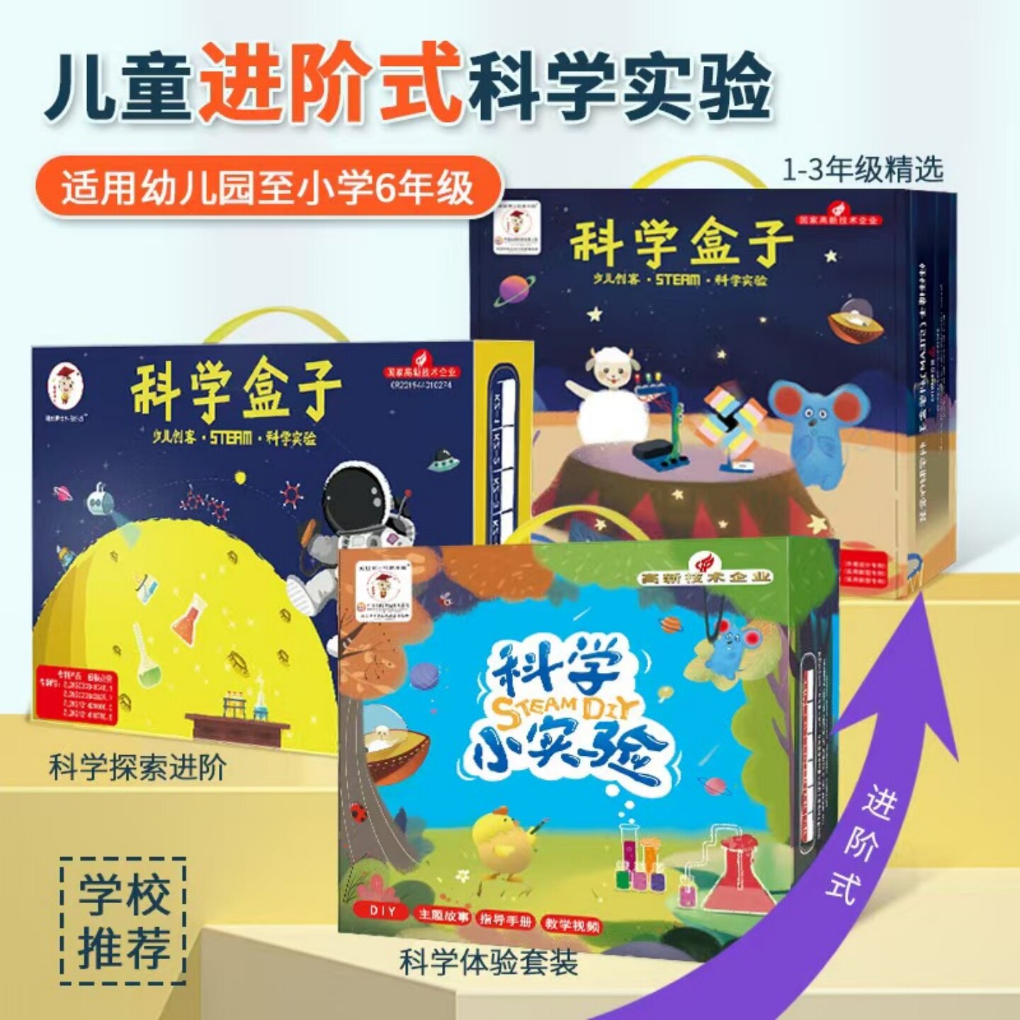 儿童科学实验套装小学生手工制作幼儿园科学区材料包中班大班玩具
