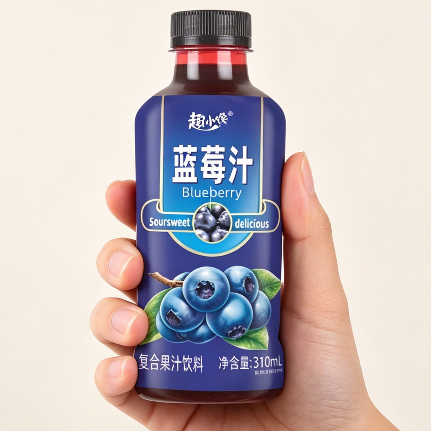 趣小馋蓝莓汁果味饮品310ml小瓶装一整箱网红蓝莓复合果汁饮料