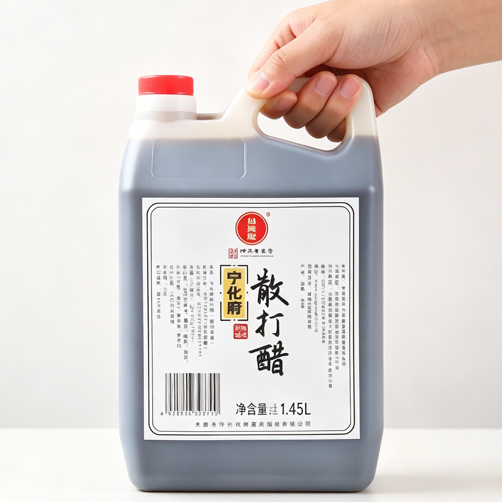 益源庆宁化府老陈醋4.6度酸散打醋1450ml纯粮食酿造食醋调味品