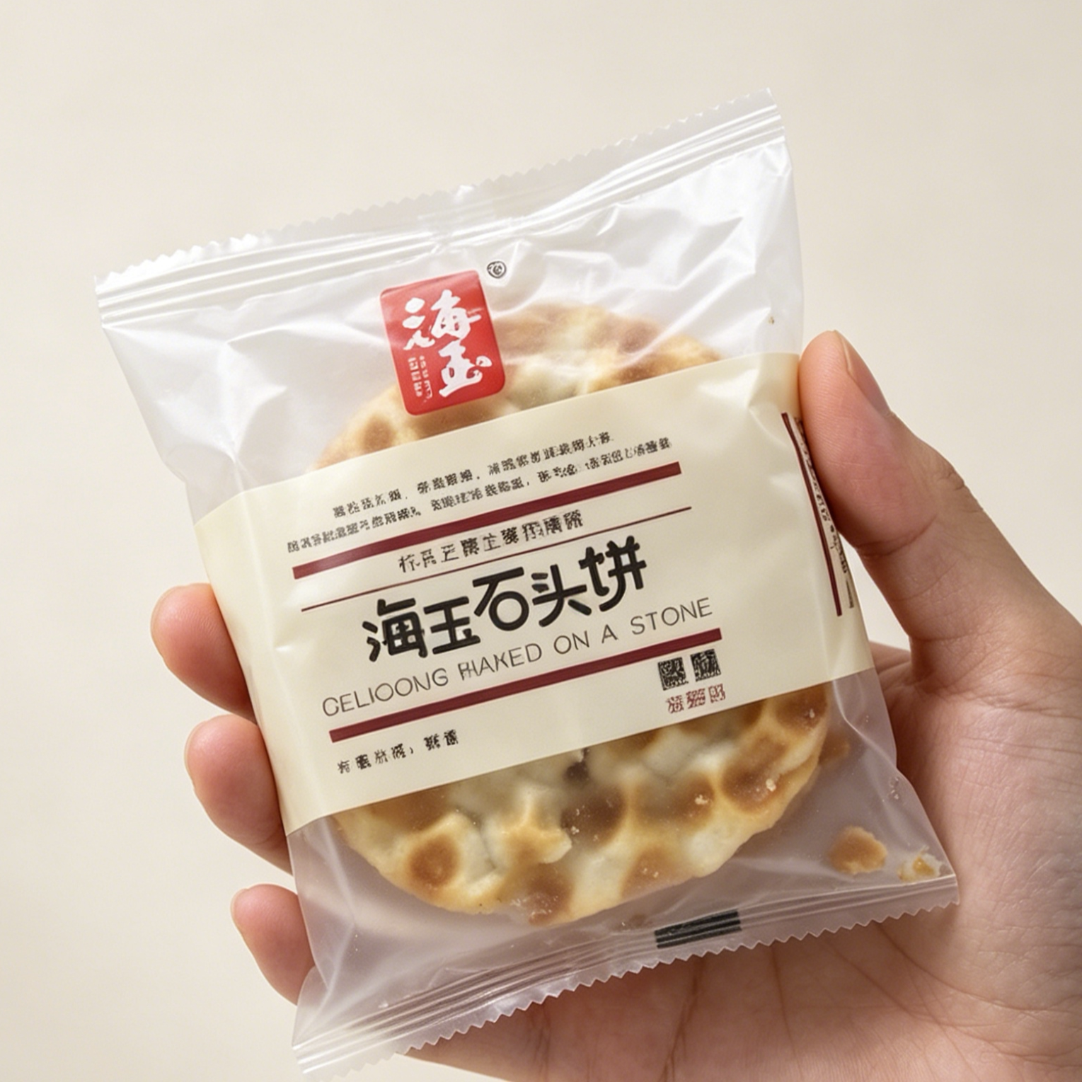海玉山西原味石头饼手工小吃饼零食品休闲早餐西石子馍168g*3袋装
