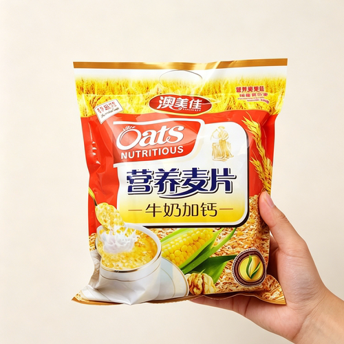 澳美佳甜麦片早餐营养燕麦片528克/袋年货独立包装零食
