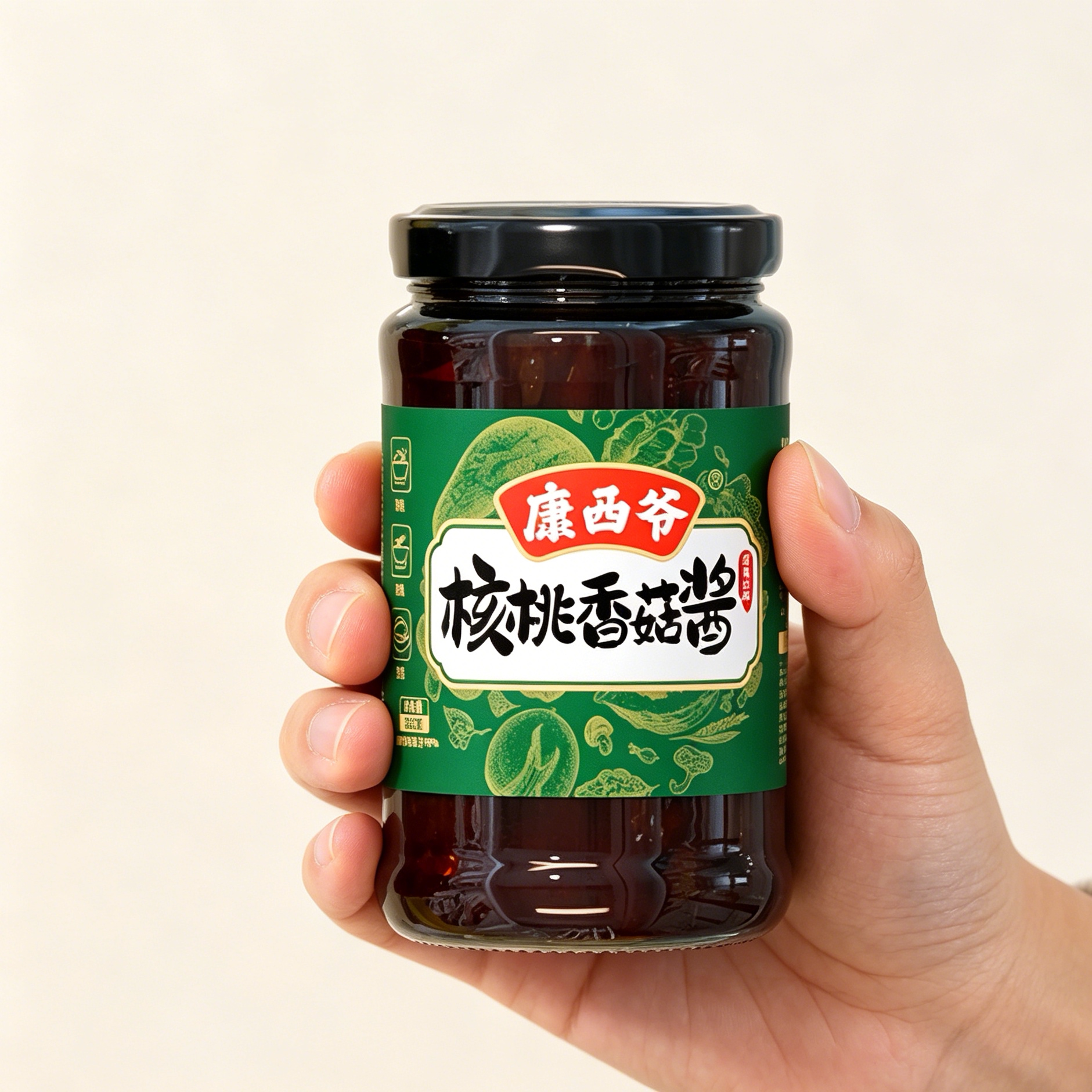 【下饭酱】康西爷核桃香菇酱红油核桃酱香辣拌面拌饭下饭酱调味酱