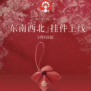 正版代购霸王茶姬上海地区限定东南西北挂件周边