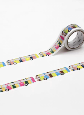 【分装】 日本 MT 见学巴士 14 bus 展会限定和纸胶带MT01K3899