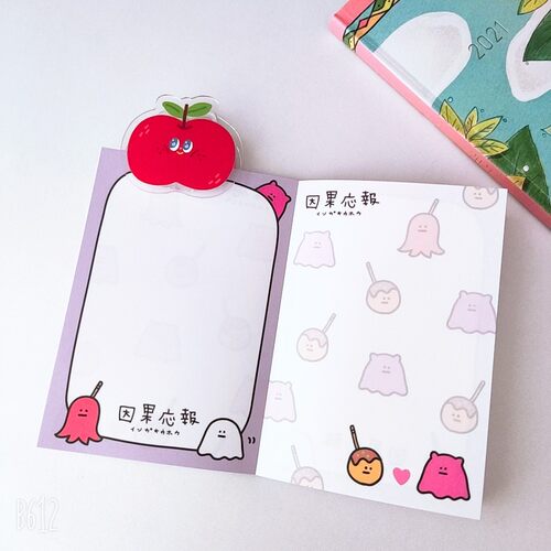 【分装】好有趣！日本qlia因果报应章鱼小丸子幽灵可爱便签纸