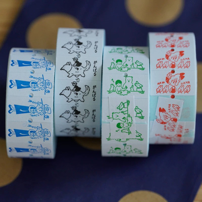 【分装】lookstamp 国内原创复古可爱女孩标签贴手帐和纸胶带