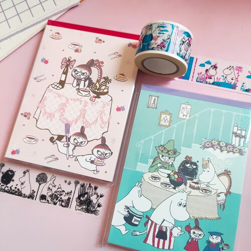 【分装】日本太阳星sunstar姆明MOOMIN便签信纸和纸胶带手账素材