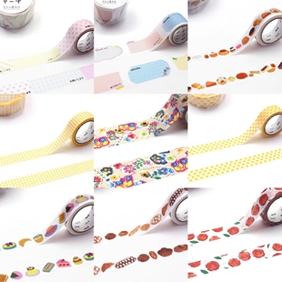 面包甜点波点方眼生肖 2025ss春夏新款 日本mt 和纸胶带 分装