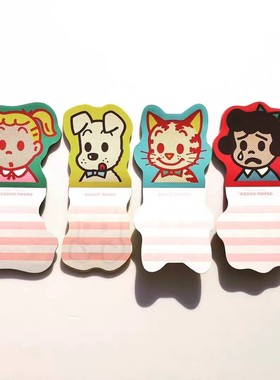 【分装】日本OSAMU GOODS原田治异形便签女孩猫咪可爱手帐装饰