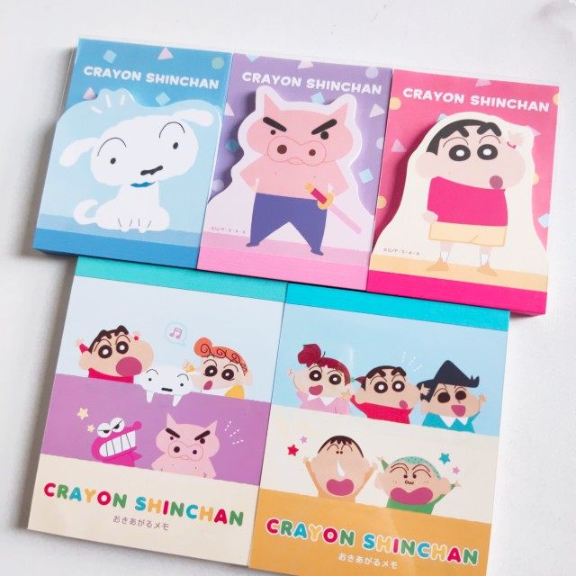 【分装】日本蜡笔小新小白左卫门卡通手帐便签纸留言条 无粘性