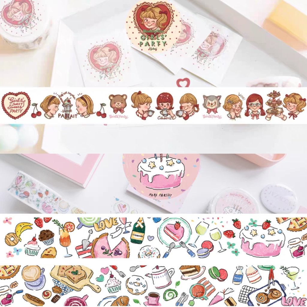 【分装】JYZACCA杂货MT八卦女孩patisserie家卉 蛋糕冰沙和纸胶带