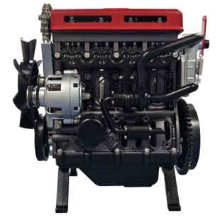 土星文化涡轮增压四缸发动机金属拼装模型动力机械结构可启动礼品