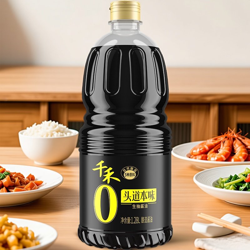 千禾零添加酱油春曲原酿1.28L纯酿造生抽酱油厨房炒菜调味增鲜,粮油调味/速食/干货/烘焙,酱油,淘宝优惠券,粉丝福利购,淘宝优惠卷