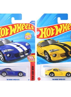 风火轮火辣小跑车仿真合金小汽车模型儿童玩具道奇蝰蛇Viper GTS