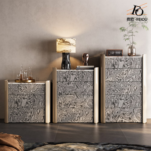 费欧高级轻奢定制烤漆斗柜组合
