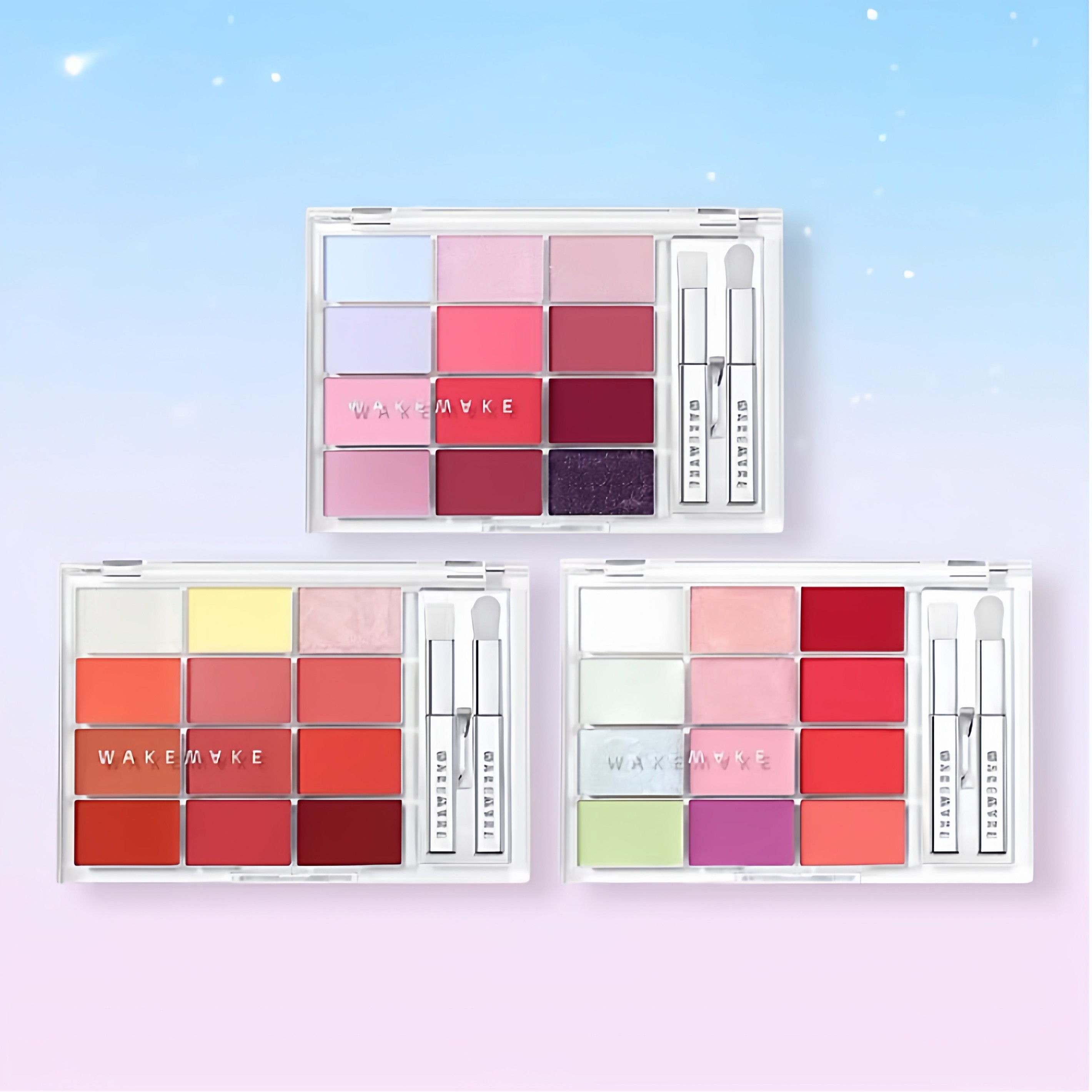 wakemake12色水光唇釉盘临期清仓