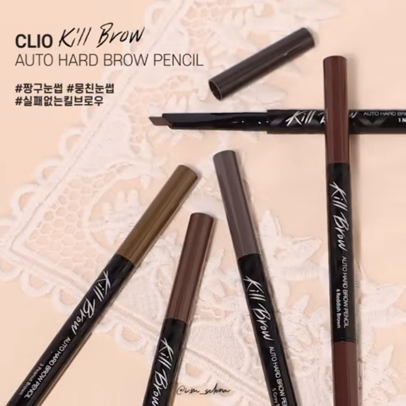 韩国clio珂莱欧kill brow双头自动砍刀眉笔防水不脱妆自然棕灰棕 彩妆/香水/美妆工具 眉笔/眉粉/眉膏 原图主图