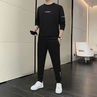 奥特莱斯撤柜捡漏品牌高级轻奢春季冬天男士休闲运动套装长袖