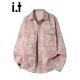 秋冬季 New 宽松上衣衬衣 衬衫 外套男士 Bcfauae NB粉色翻领长袖