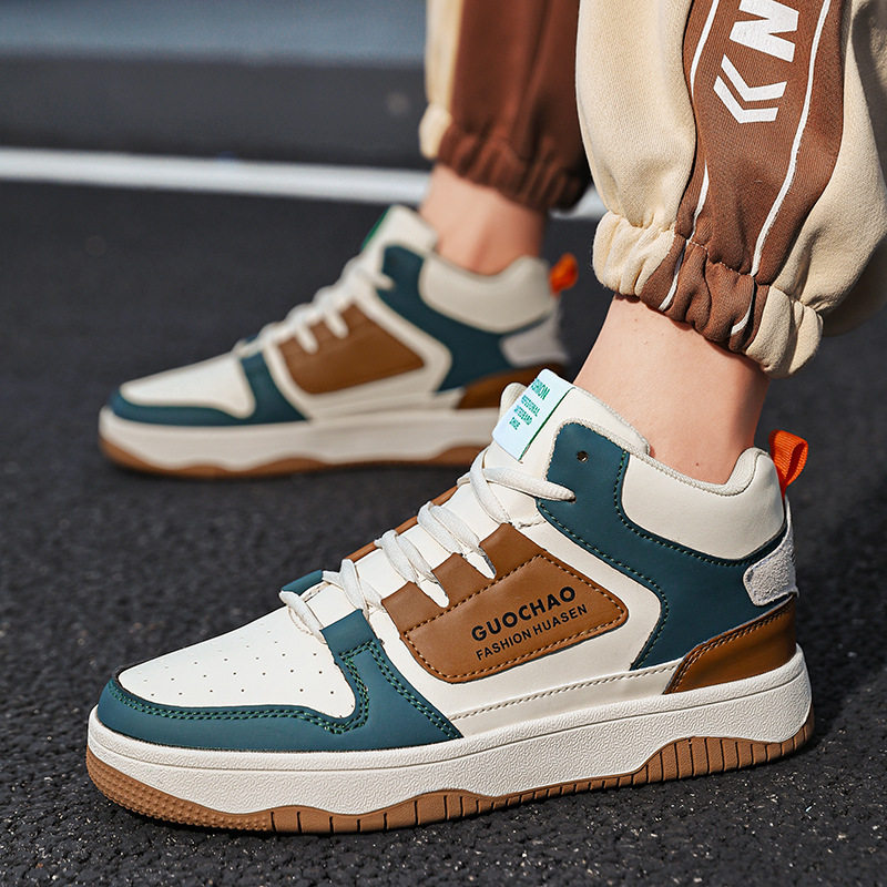 官方正品New Bcfauae NB大码男鞋47高帮鞋男秋冬款45码涂鸦鞋个性