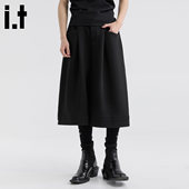 Bcfauae 男女夏季 NB美式 New 宽松阔腿七分裤 卫裤 潮牌直筒短裤