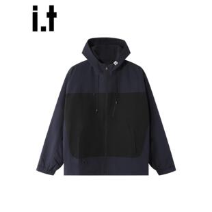 New Bcfauae NB潮牌青年拼色连帽工装夹克外套男款秋冬款外衣