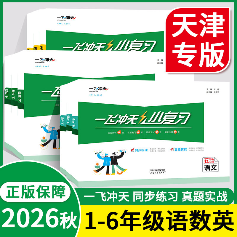一飞冲天小复习上下册学教辅图片