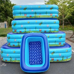 加厚儿童充气游泳池夏季 新款 戏水玩具冲凉家用水池婴儿户外洗澡