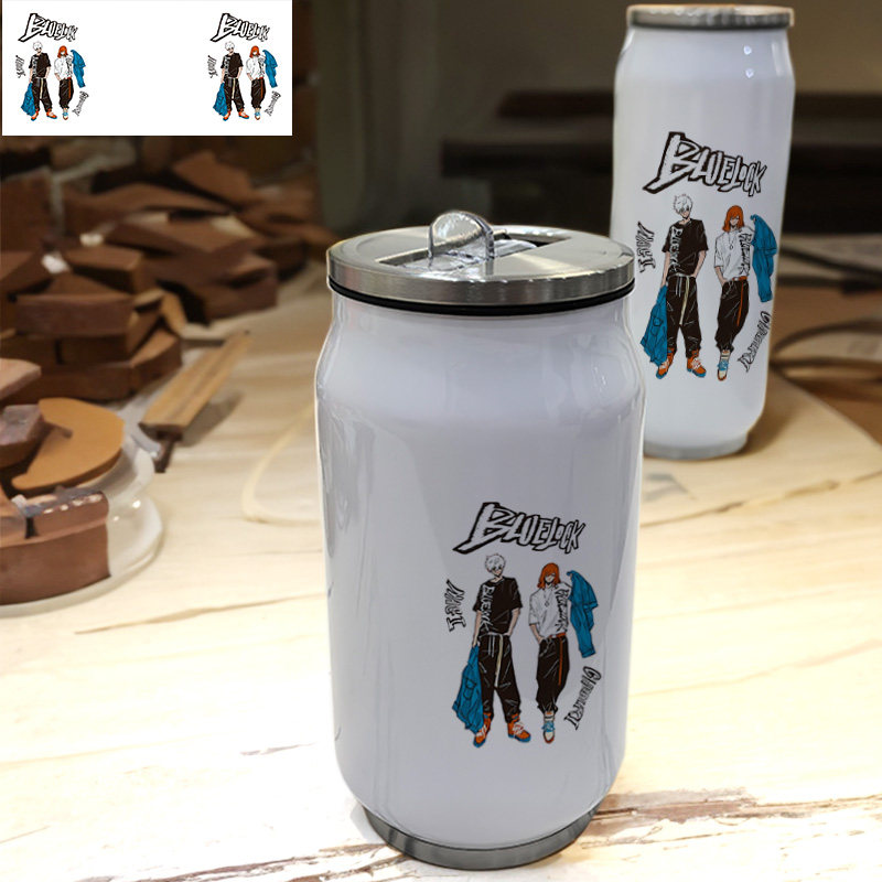 diy蓝色监狱漫画年2024新款健身时尚定制照片定制304不锈钢保温杯