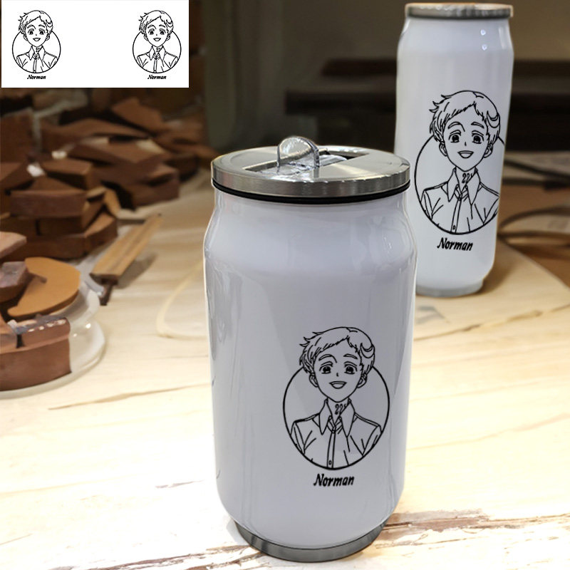 diy约定的梦幻岛艾玛诺曼雷吉尔达登山印图易拉罐304不锈钢保温杯