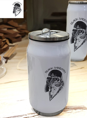 罗伯特唐尼钢铁侠复仇者黑色安息日BLACK SABBATH304不锈钢保温杯