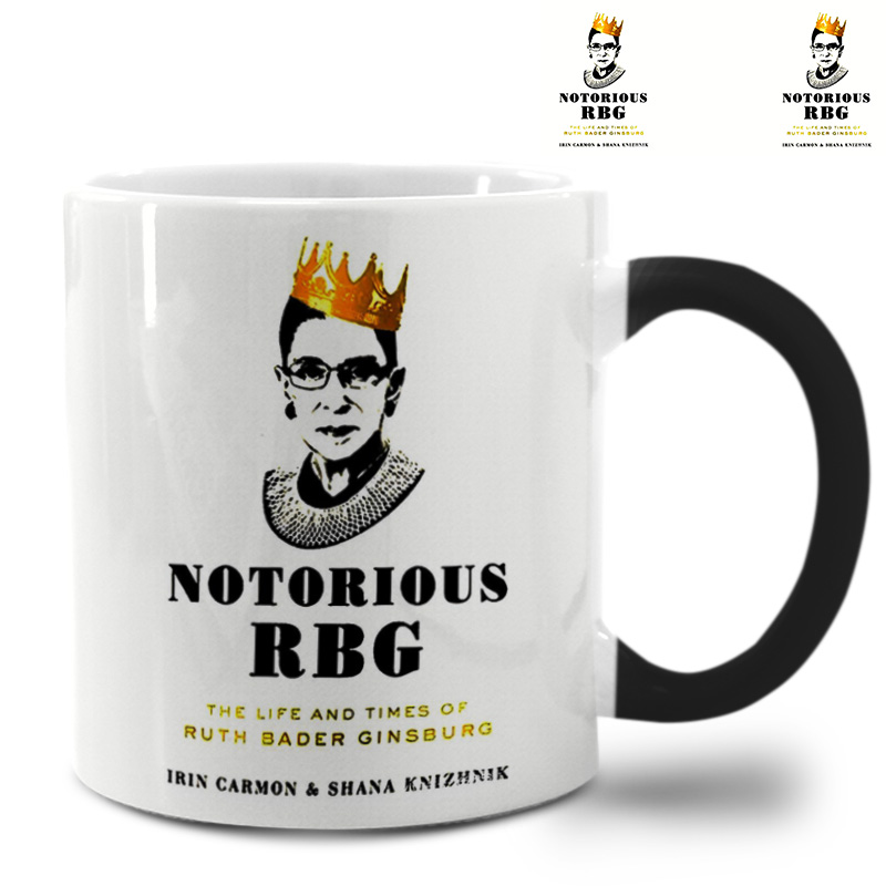 ins正义的化身RBG女大法官金斯伯格变色杯定制logo马克杯陶瓷水杯