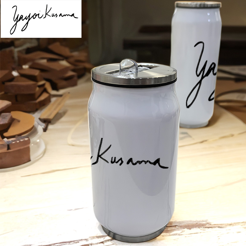 草间弥生日本艺术家波点南瓜2安全简约2024新款304不锈钢保温杯子