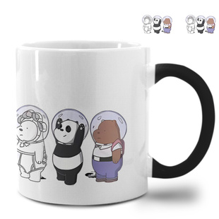 咱们裸熊三只熊变色杯搞怪高颜值男生款男孩美式马克杯陶瓷水杯子