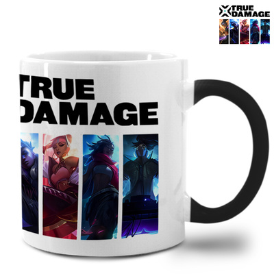 TRUE DAMAGE真实伤害艾克变色杯结婚纪念户外国风马克杯陶瓷水杯