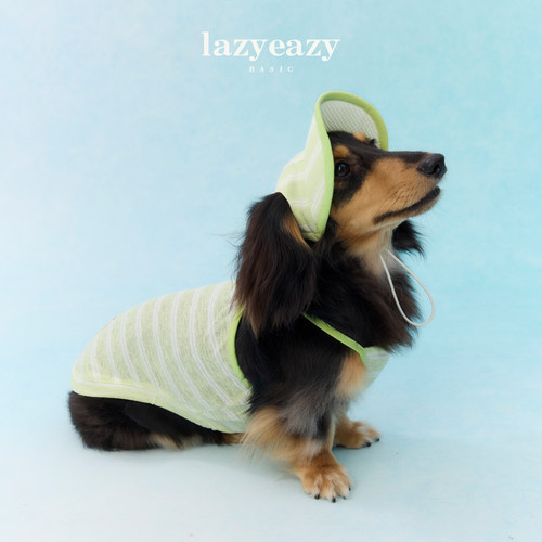 Lazyeazy宠物狗狗衣服后背交叉条纹背心凉感轻薄夏新款中小型犬