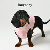 Lazyeazy宠物狗狗腊肠衣服舒适条纹拼接背心打底衫 雪纳瑞中小型犬