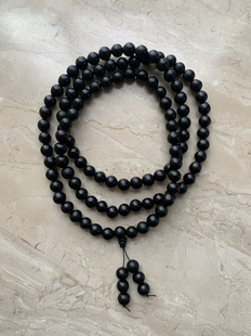 108颗无患子佛珠挂链菩提子念珠挂脖手串天然木槵子功课念珠文玩