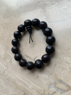 天然无患子手串近圆木患子佛珠手持念珠三通整串菩提子文玩手链