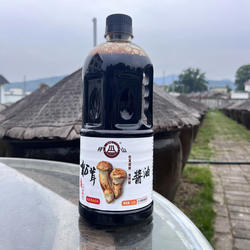 松茸酱油酿造古法酱油传统老式酱油江西于都梓山酱油黄豆酿制调味