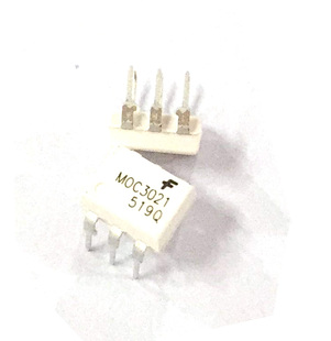 进口光耦MOC3021M直插DIP6原装光电耦合隔离器双向可控硅驱动400V