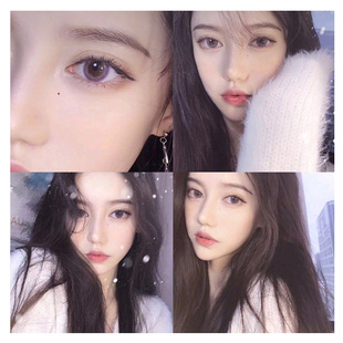 星光芭比棕天使冰蓝美瞳女年抛大小直径混血欧美隐形眼镜美乐菲