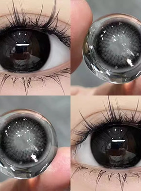 黑色美瞳漫画眼日抛一次性10片隐形眼镜大直径纯欲正品官网EJL