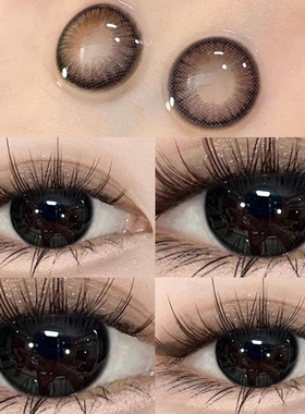 咕咕黑色美瞳半年抛大直径正品官网2022年新款旗舰店女年抛EJL