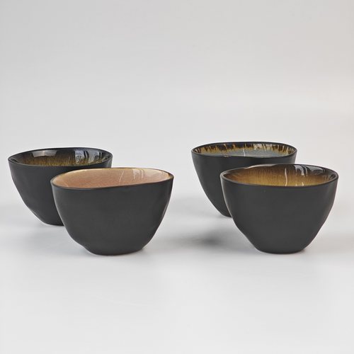 日式复古冰裂釉陶瓷不规则咖啡杯